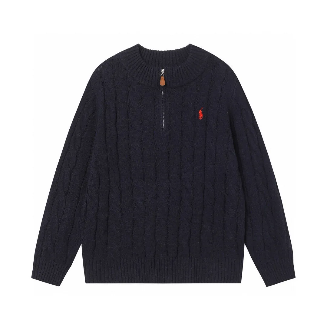 P194 Style number: 603 -Ralph Lauren 24ssRL half-zip long-sleeved sweater with classic war horse logo embroidery on the chest, pullover jacket -The item is made of dyed and spun yarn, purchased from the original version. A full set of customized accessories. Details determine success. A major autumn and winter new style. The item weighs more than 800 grams. It is soft and delicate and does not tie the body. The upper body effect is very nice and has a loose fit. -Color: black, white, gray -Size: S/M/L/XL/2XL